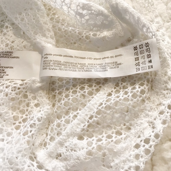 Zara White Crocheted Top (M) - Picture 6 of 7